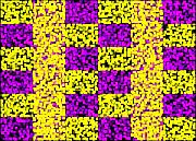 Mosaic - Purple and Yellow