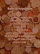 Rules of Acquisition - Part 2